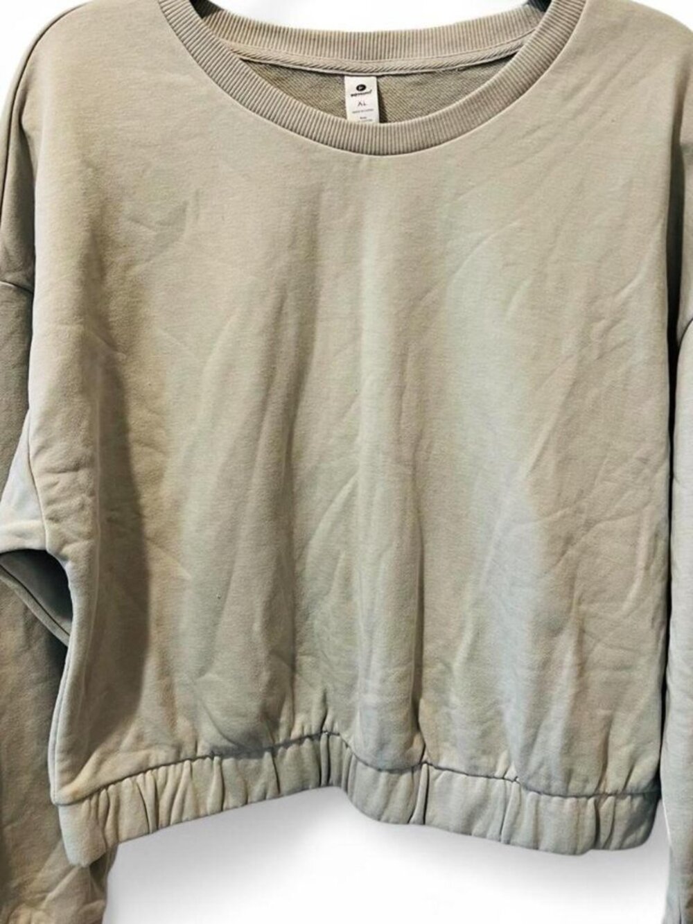 90 Degree Apparel gray cotton & polyester sweatshirt in XL
